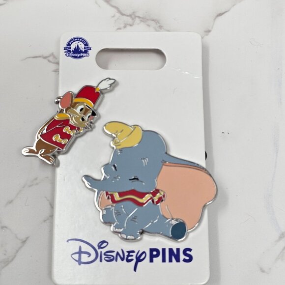 Disney Parks Dumbo & Timothy Set of 2 Exclusive Pins - Picture 1 of 3